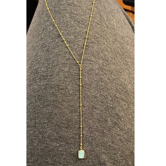 Missoma Amazonite Necklace - Gold Vermeil - Picture 4 of 5